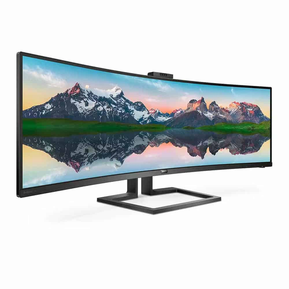 (image for) Philips 48.8" 499P9H/00 Curved 32:9 Superwide Monitor with Built in Docking Station & Webcam